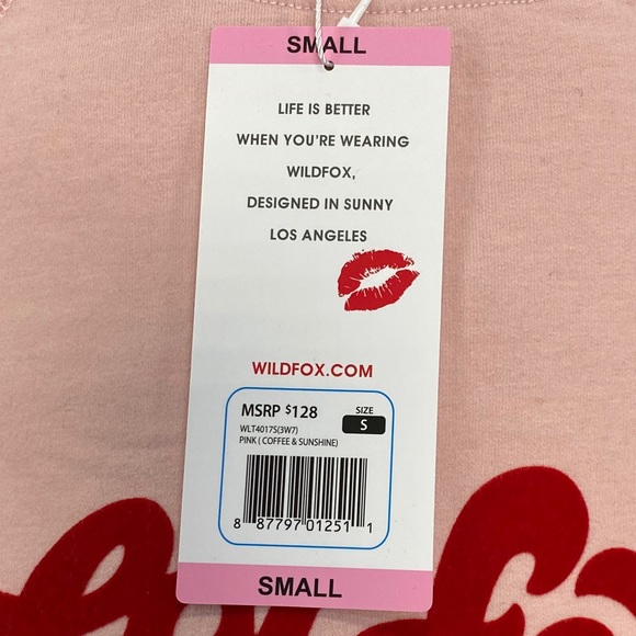Wildfox Blush Pink Coffee and Sunshine Sweatshirt - Picture 5 of 7